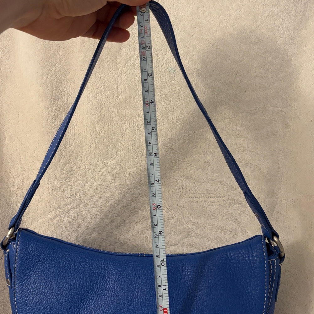 Talbots Y2K Blue Leather Women's Shoulder Bag - Picture 10 of 10